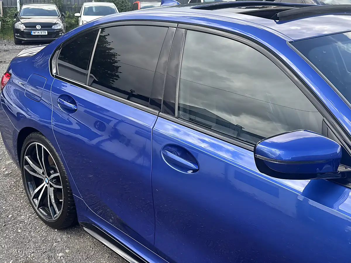 Used 2019 BMW 3 Series M Sport Blue - Interior and Exterior details 11