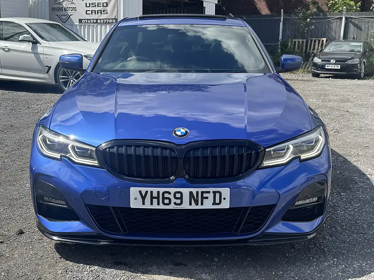 Used 2019 BMW 3 Series M Sport Blue - Interior and Exterior details 2