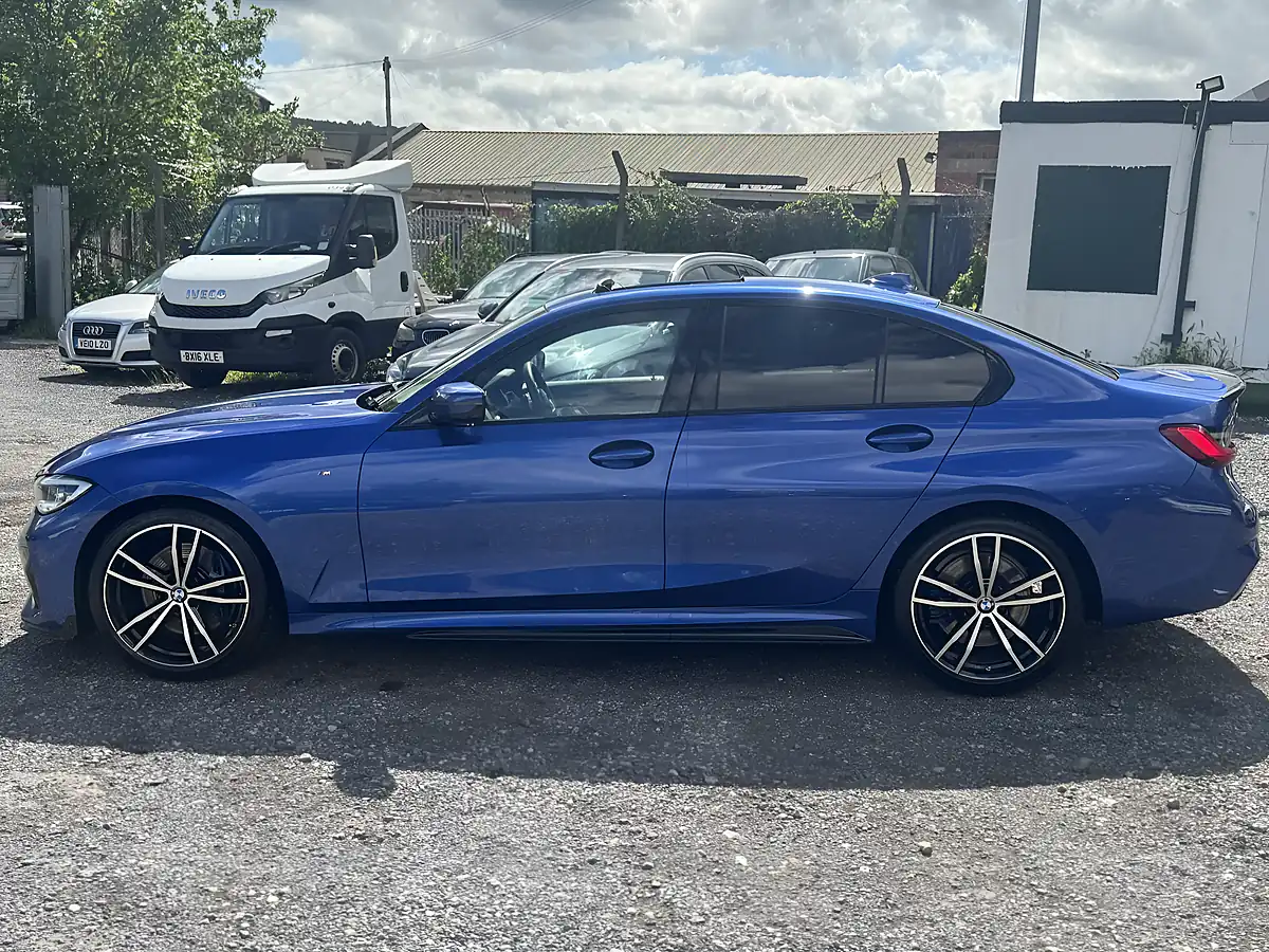 Used 2019 BMW 3 Series M Sport Blue - Interior and Exterior details 4
