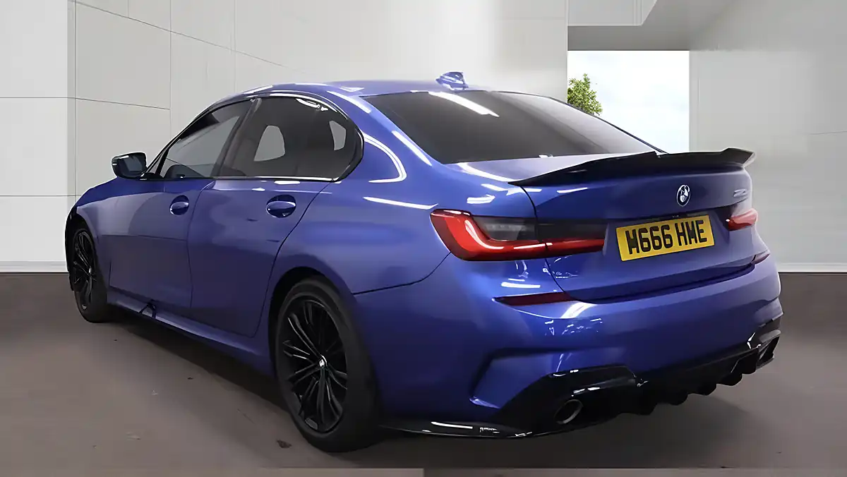 Used 2019 BMW 3 Series M Sport Blue - Interior and Exterior details 3