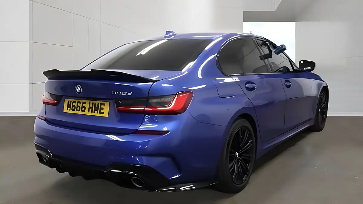 Used 2019 BMW 3 Series M Sport Blue - Interior and Exterior details 4