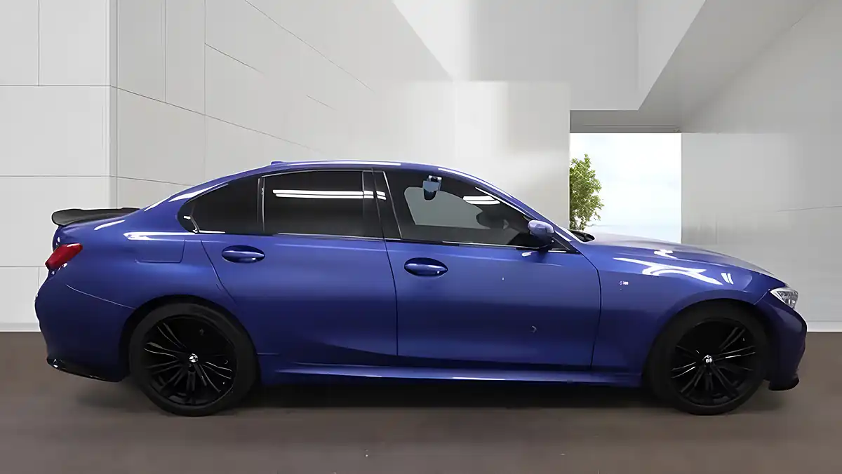 Used 2019 BMW 3 Series M Sport Blue - Interior and Exterior details 5