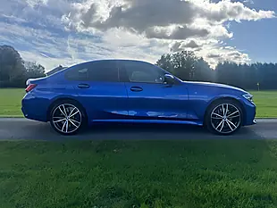Used 2019 BMW 3 Series M Sport Blue - Interior and Exterior details 3