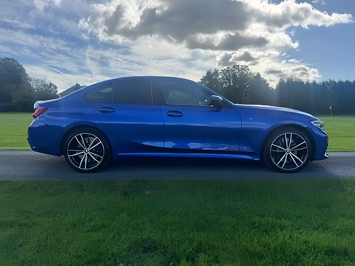 Used 2019 BMW 3 Series M Sport Blue - Interior and Exterior details 3