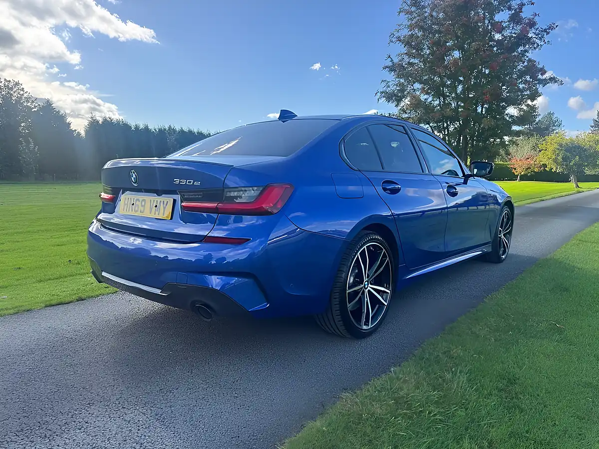 Used 2019 BMW 3 Series M Sport Blue - Interior and Exterior details 4