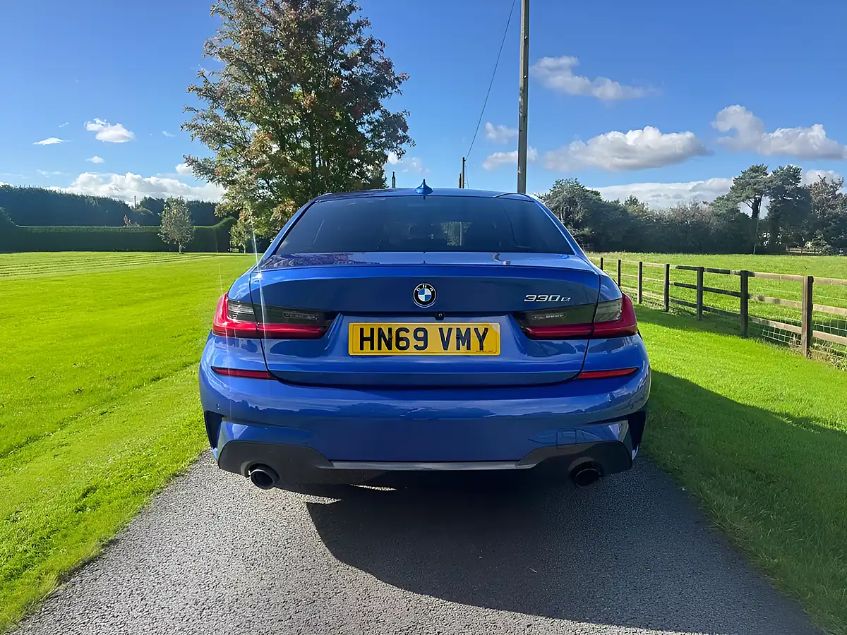 Used 2019 BMW 3 Series M Sport Blue - Interior and Exterior details 5