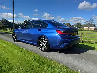 Used 2019 BMW 3 Series M Sport Blue - Interior and Exterior details 6