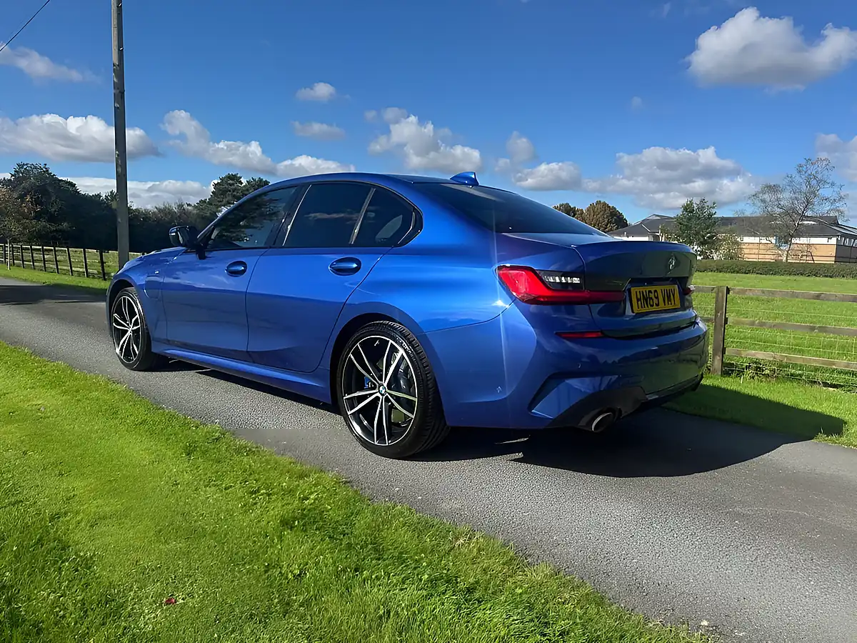 Used 2019 BMW 3 Series M Sport Blue - Interior and Exterior details 6