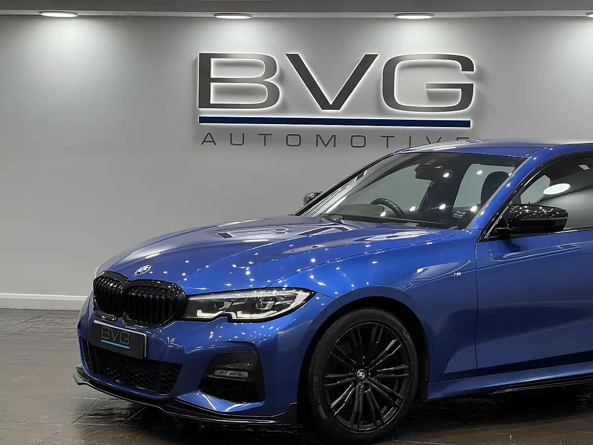 Used 2019 BMW 3 Series M Sport Blue - Interior and Exterior details 10