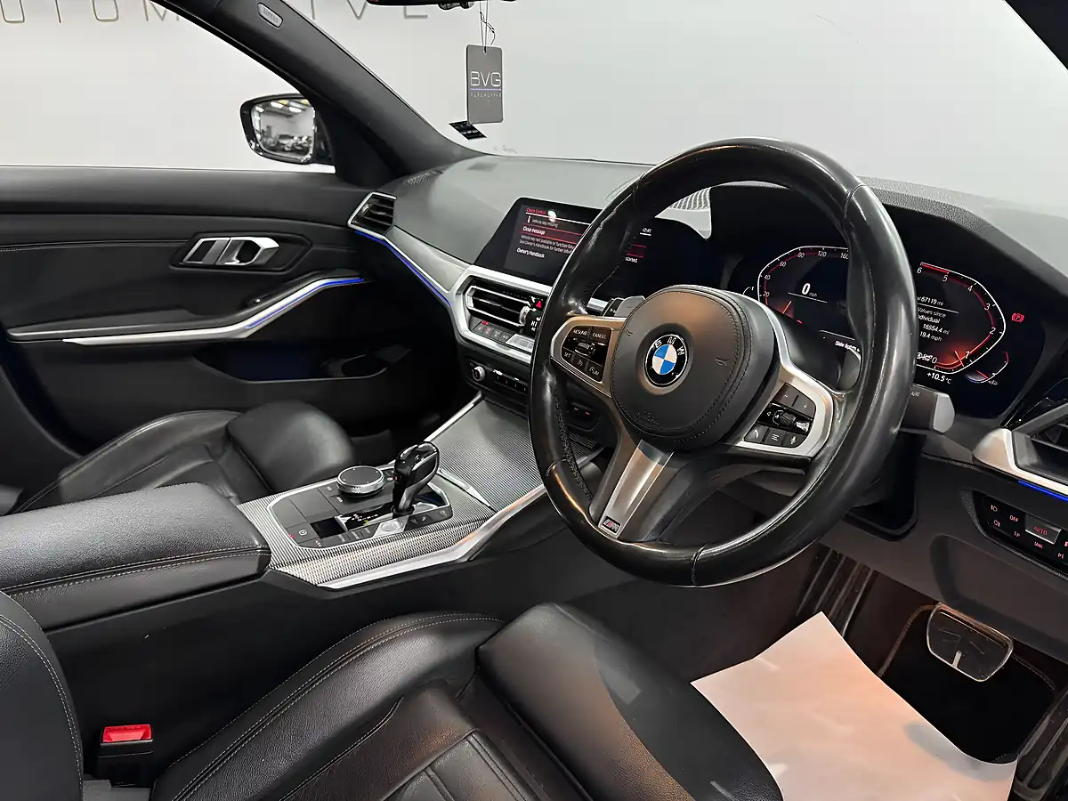 Used 2019 BMW 3 Series M Sport Blue - Interior and Exterior details 13