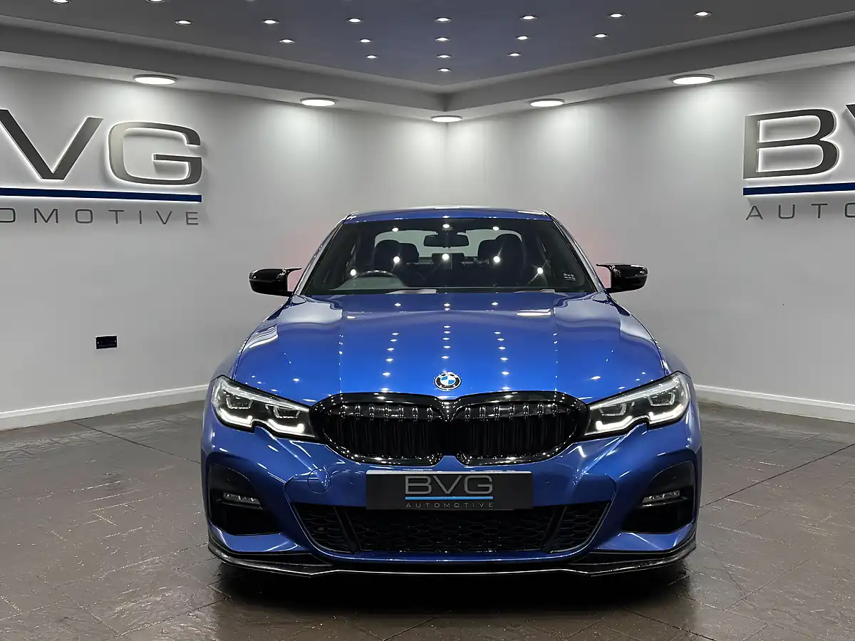 Used 2019 BMW 3 Series M Sport Blue - Interior and Exterior details 4