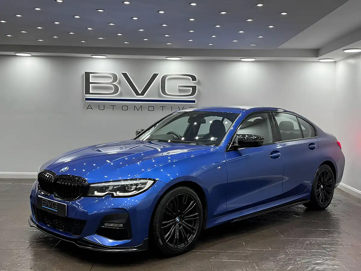 Used 2019 BMW 3 Series M Sport Blue - Interior and Exterior details 5