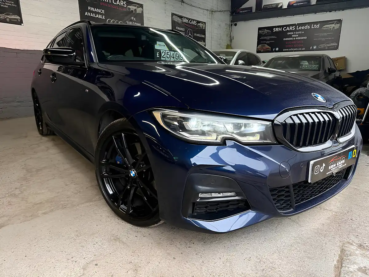 Used 2019 BMW 3 Series M Sport Plus Edition Touring Blue - Front View