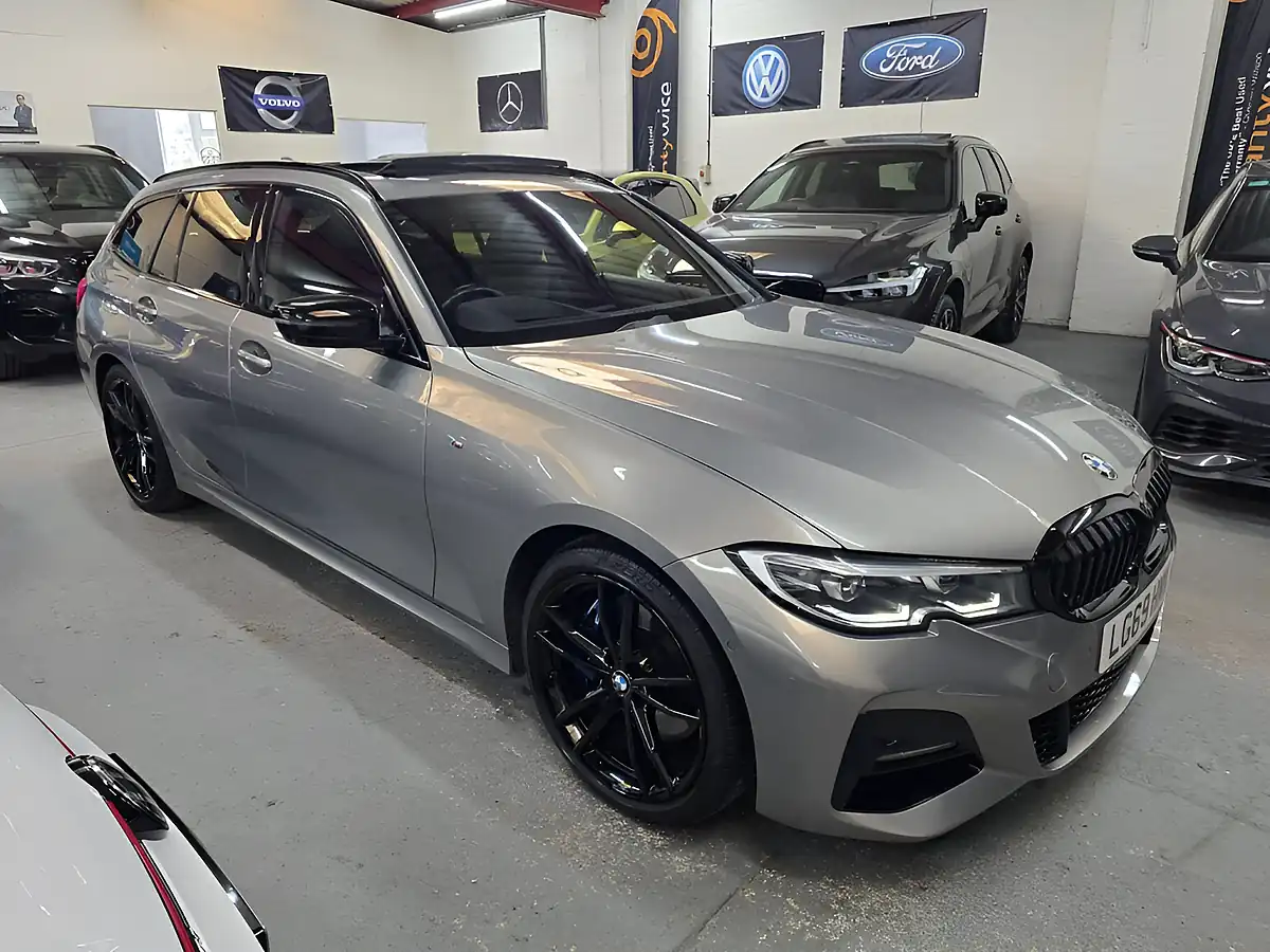 Used 2019 BMW 3 Series M Sport Plus Edition Touring Grey - Front View