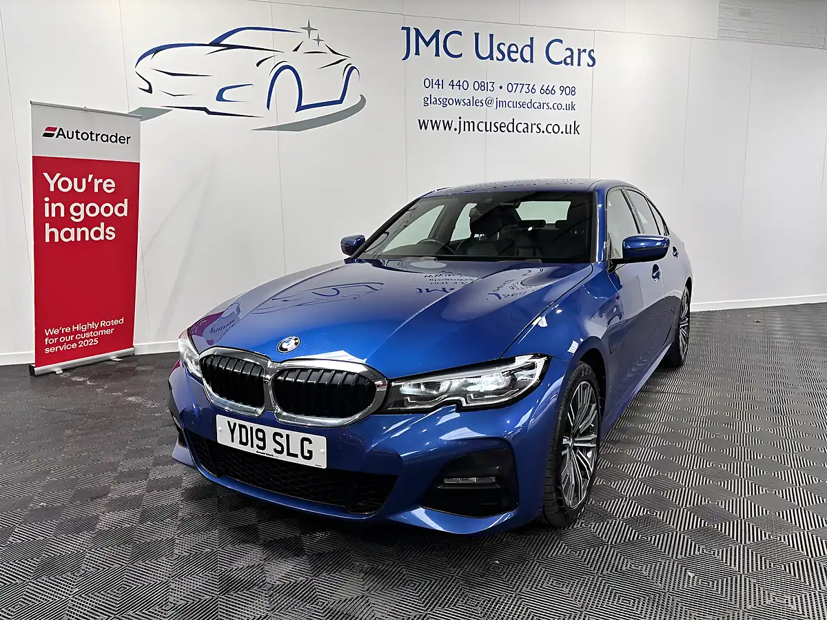 Used 2019 BMW 3 Series M Sport Portimao Blue - Front View