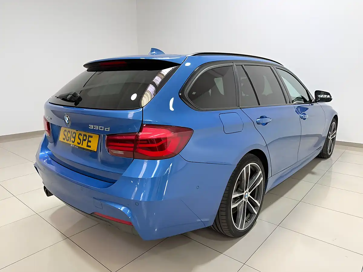 Used 2019 BMW 3 Series M Sport Shadow Edition Estoril Blue - Interior and Exterior details 9