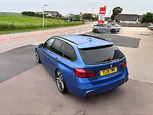 Used 2019 BMW 3 Series M Sport Shadow Edition Touring Blue - Interior and Exterior details 5