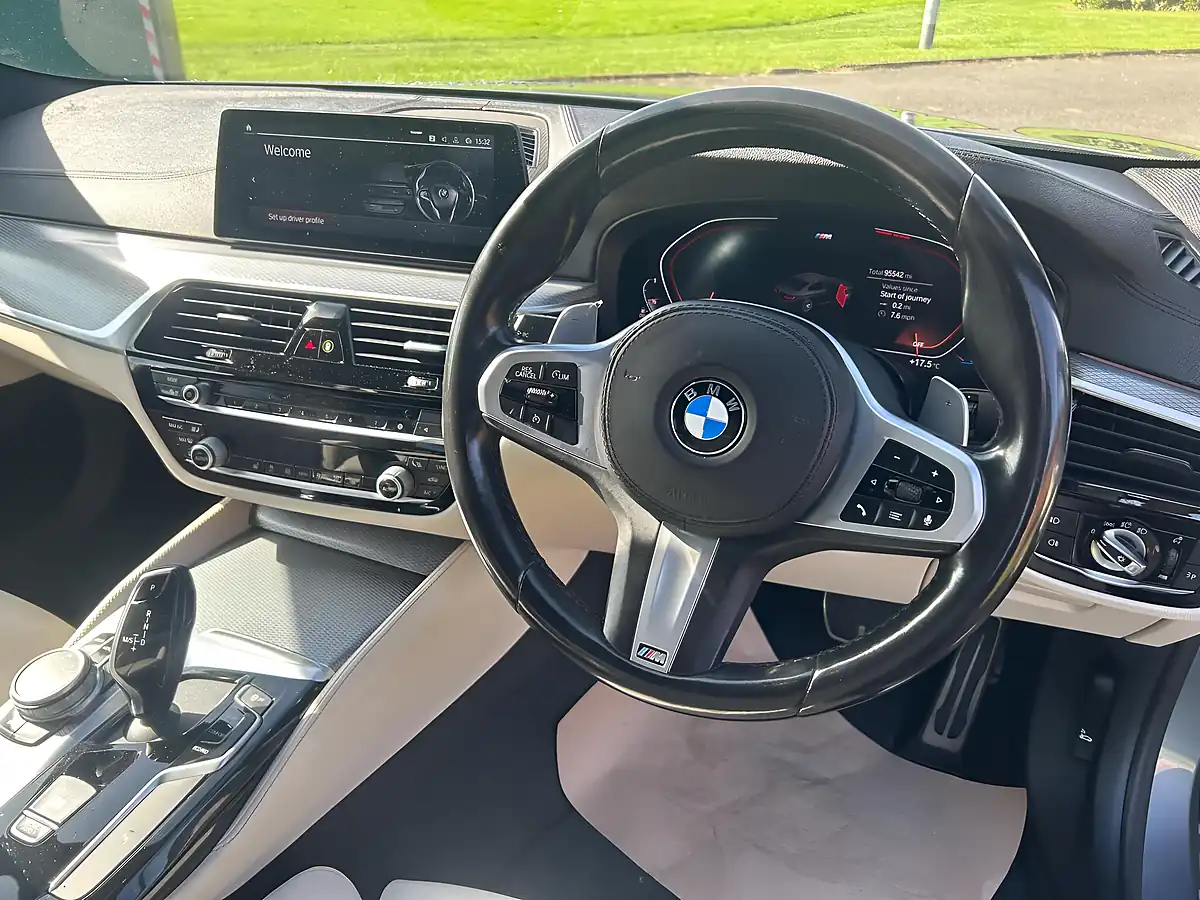 Used 2019 BMW 5 Series M Sport Blue - Interior and Exterior details 12