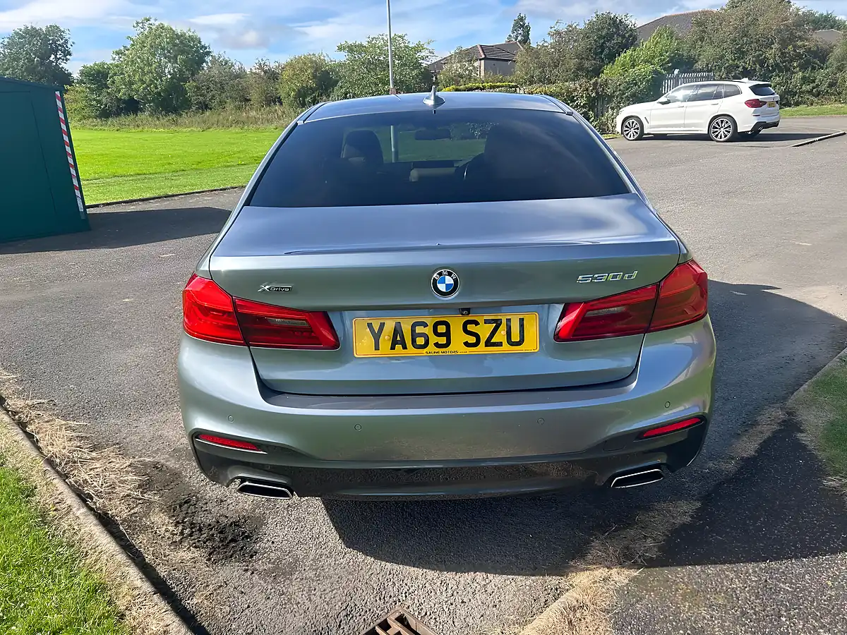 Used 2019 BMW 5 Series M Sport Blue - Interior and Exterior details 5