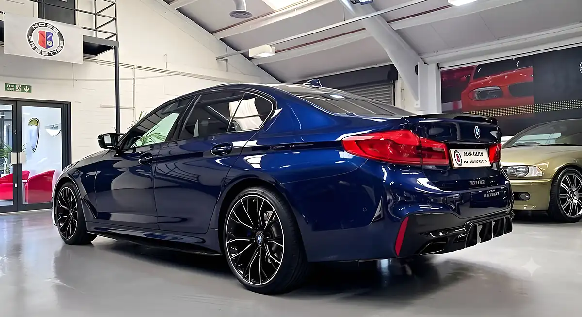 Used 2019 BMW 5 Series M Sport Mediterranean Blue - Interior and Exterior details 8