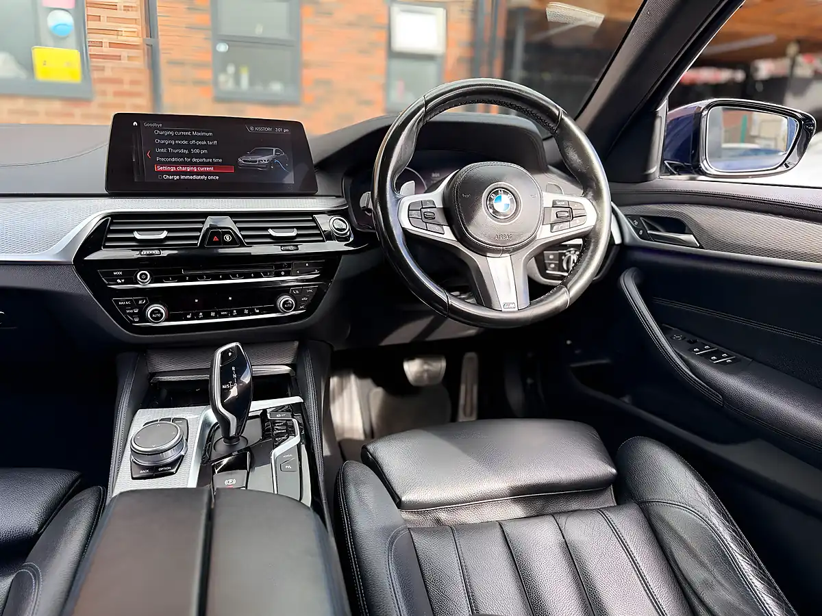 Used 2019 BMW 5 Series M Sport Mediterranean Blue - Interior and Exterior details 14