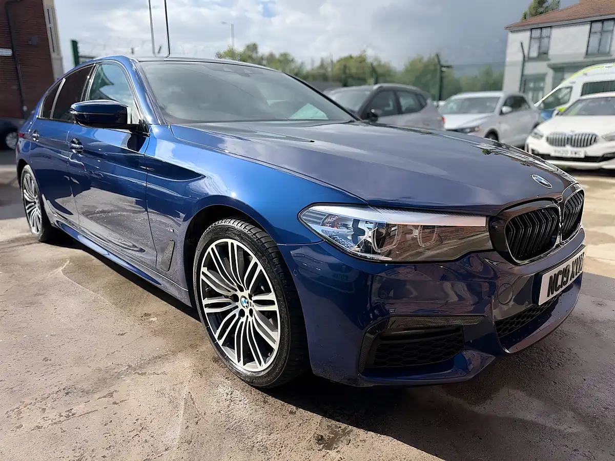 Used 2019 BMW 5 Series M Sport Mediterranean Blue - Interior and Exterior details 4