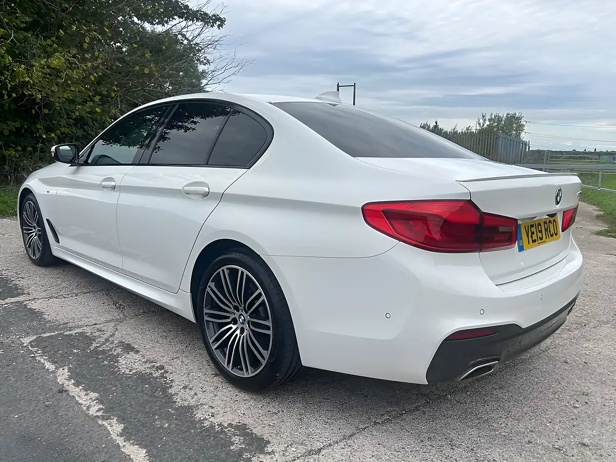 Used 2019 BMW 5 Series M Sport White - Interior and Exterior details 6