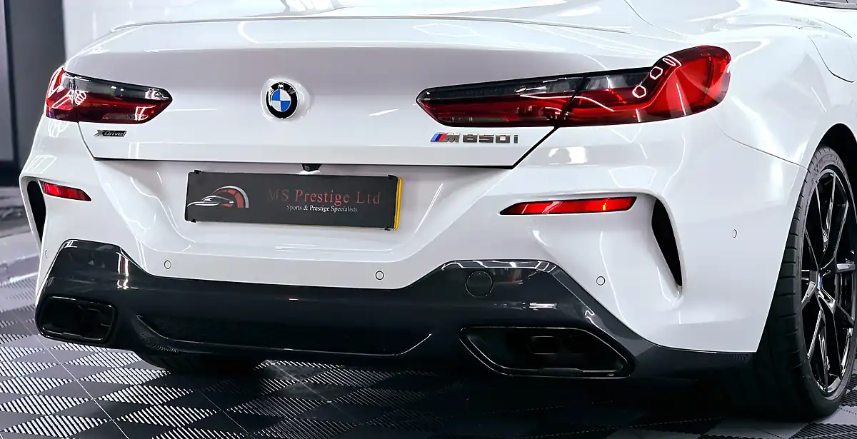 Used 2019 BMW 8 Series M850i Mineral White - Interior and Exterior details 13