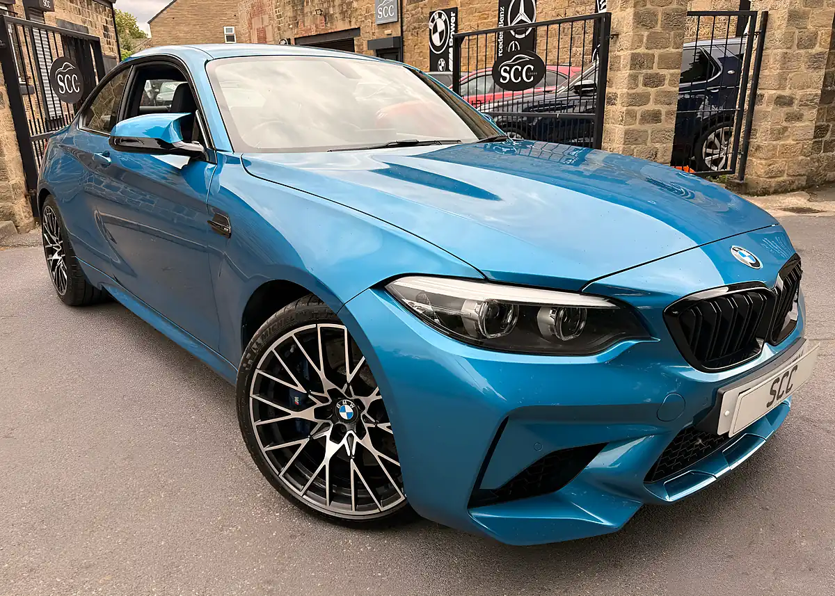Used 2019 BMW M2 Competition Long Beach Blue - Interior and Exterior details 4
