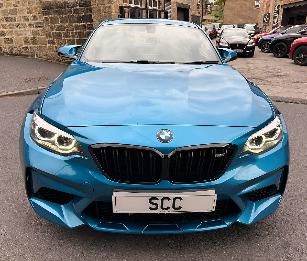 Used 2019 BMW M2 Competition Long Beach Blue - Interior and Exterior details 9