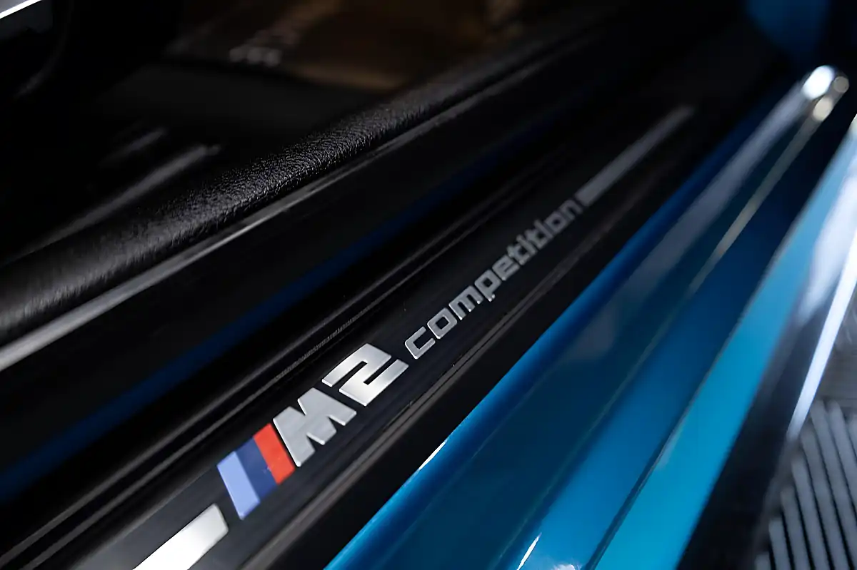 Used 2019 BMW M2 Competition Long Beach Blue - Interior and Exterior details 12