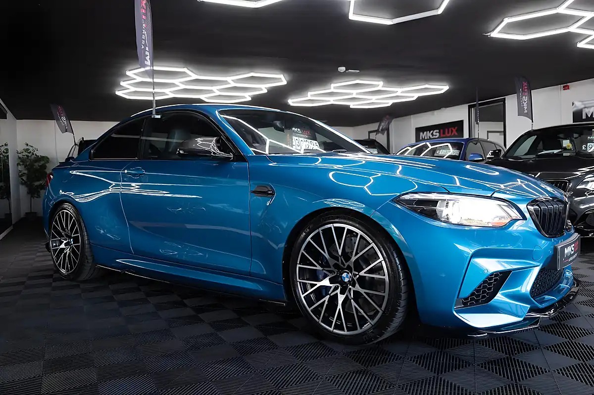 Used 2019 BMW M2 Competition Long Beach Blue - Interior and Exterior details 3