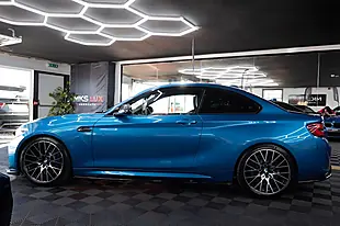 Used 2019 BMW M2 Competition Long Beach Blue - Interior and Exterior details 5