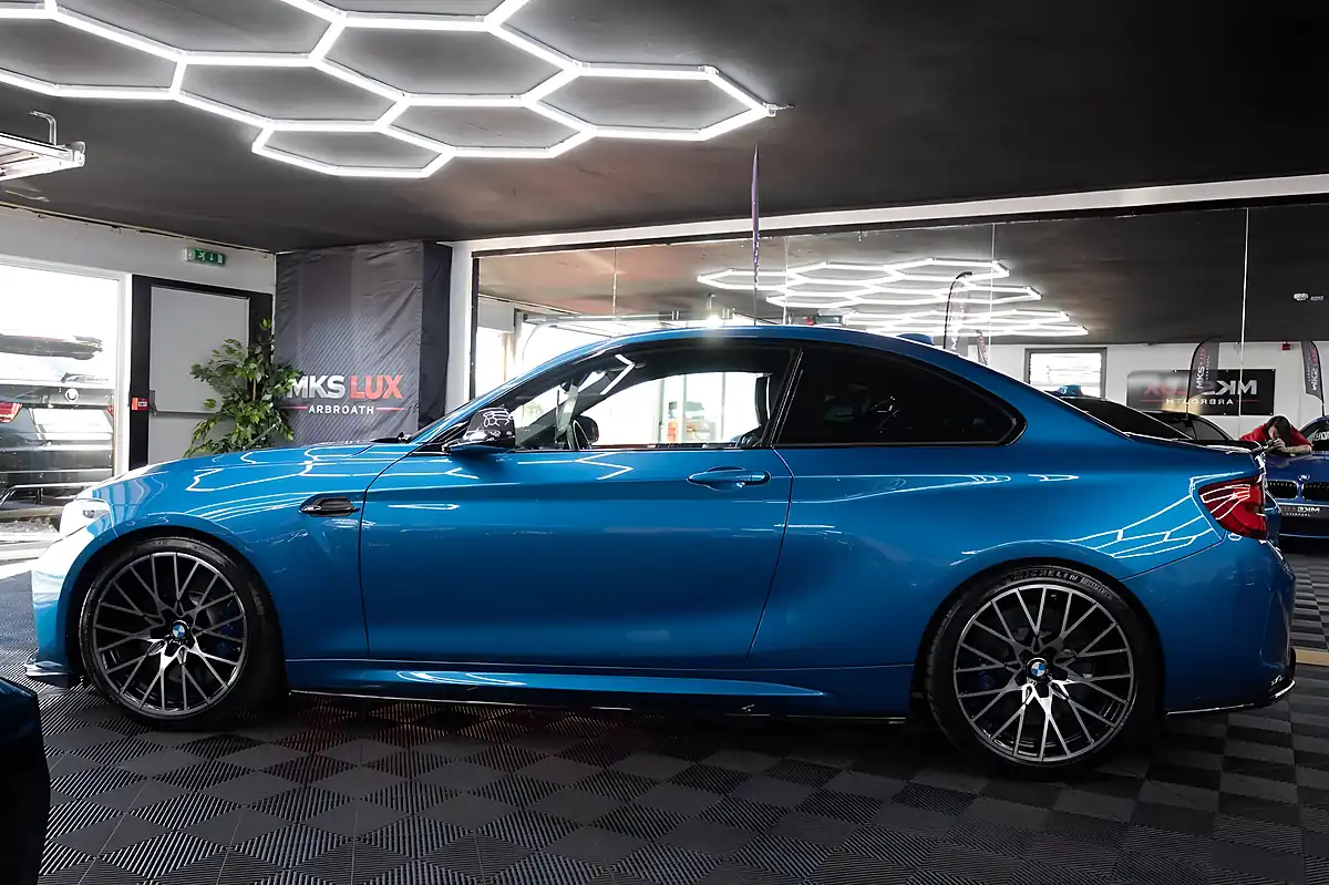 Used 2019 BMW M2 Competition Long Beach Blue - Interior and Exterior details 5