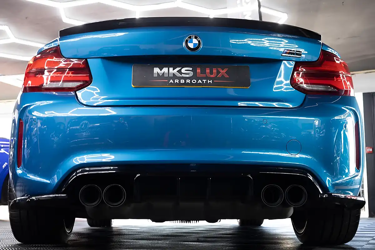 Used 2019 BMW M2 Competition Long Beach Blue - Interior and Exterior details 8