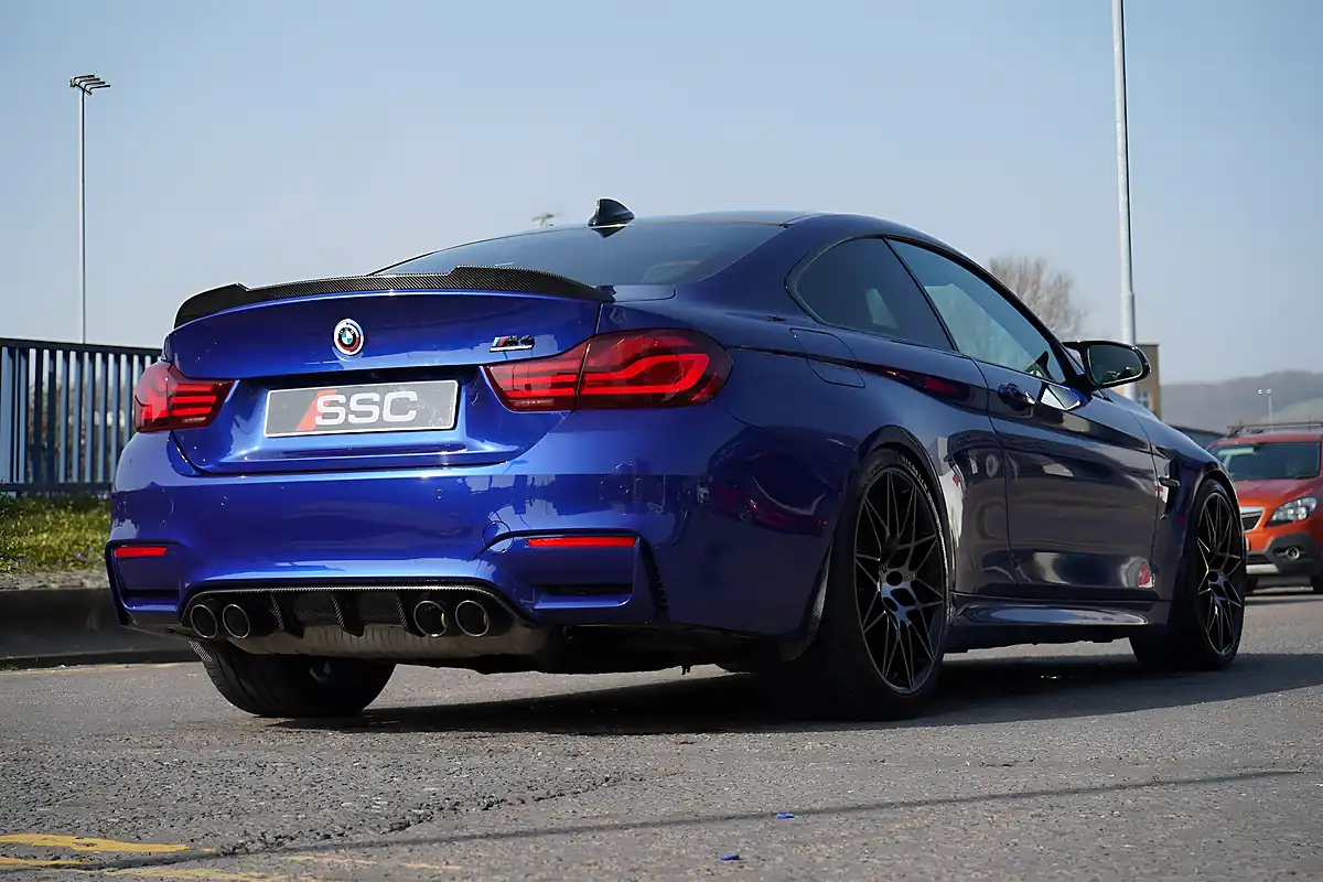 Used 2019 BMW M4 Competition San Marino Blue - Interior and Exterior details 11
