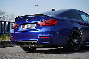 Used 2019 BMW M4 Competition San Marino Blue - Interior and Exterior details 12