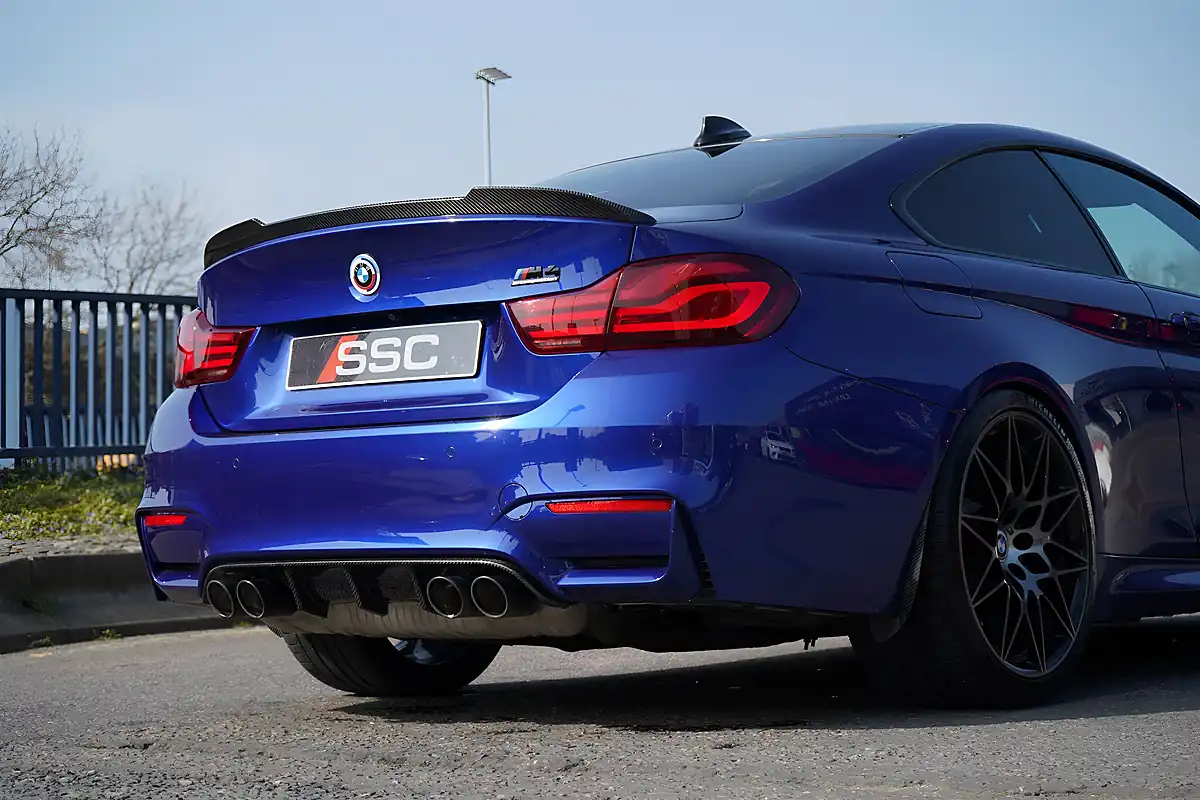 Used 2019 BMW M4 Competition San Marino Blue - Interior and Exterior details 12