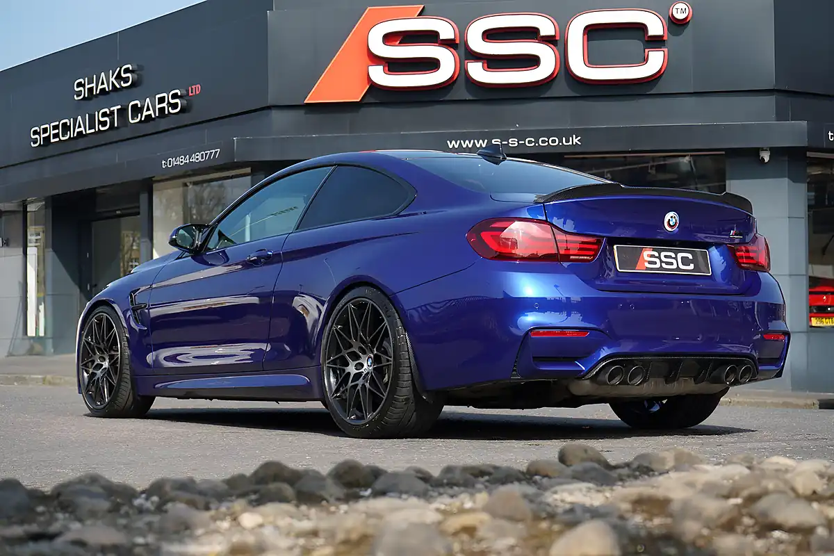 Used 2019 BMW M4 Competition San Marino Blue - Interior and Exterior details 2