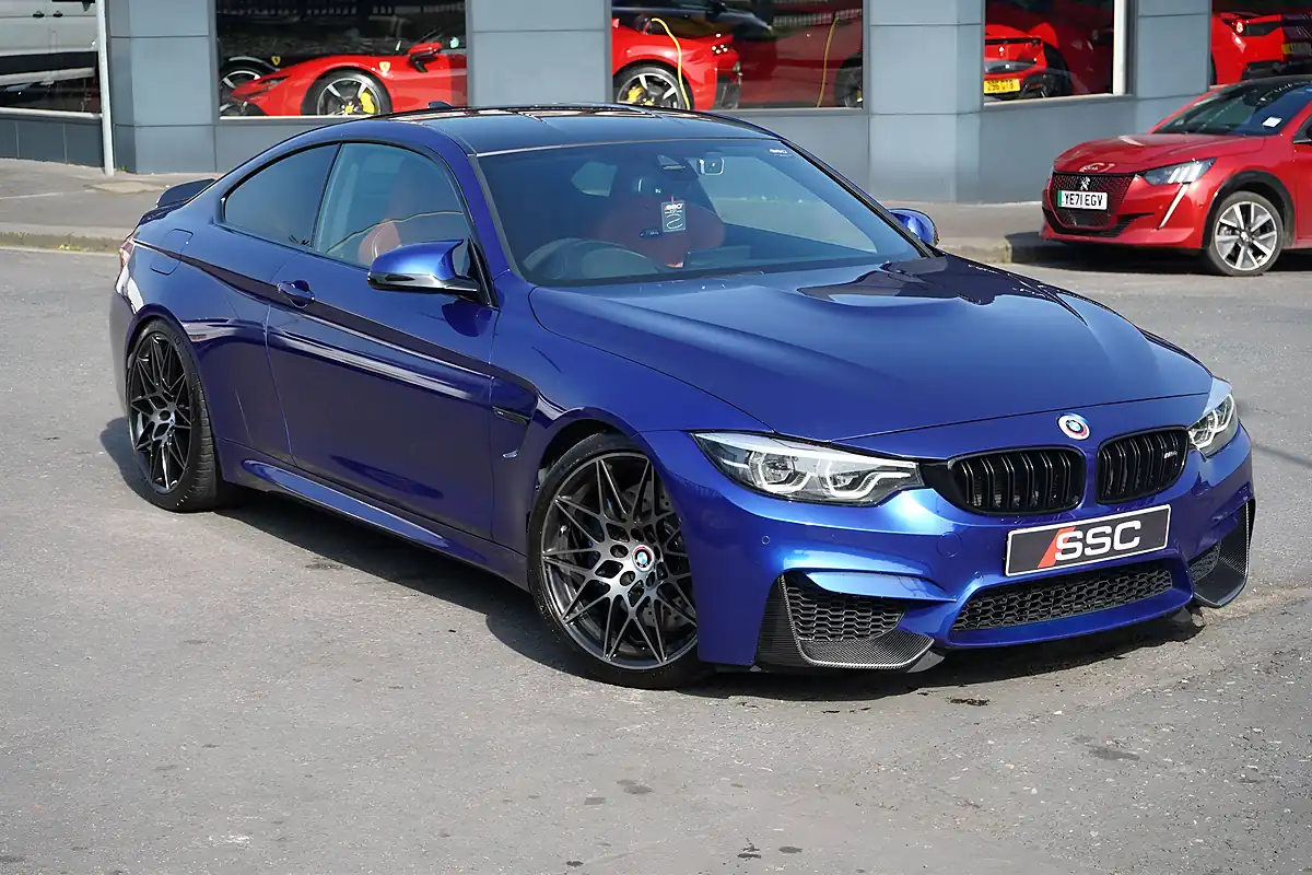 Used 2019 BMW M4 Competition San Marino Blue - Interior and Exterior details 20