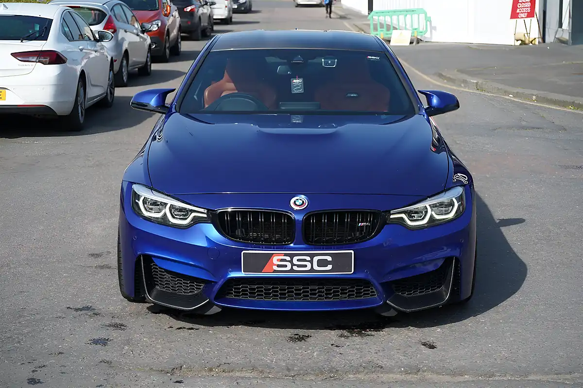 Used 2019 BMW M4 Competition San Marino Blue - Interior and Exterior details 5