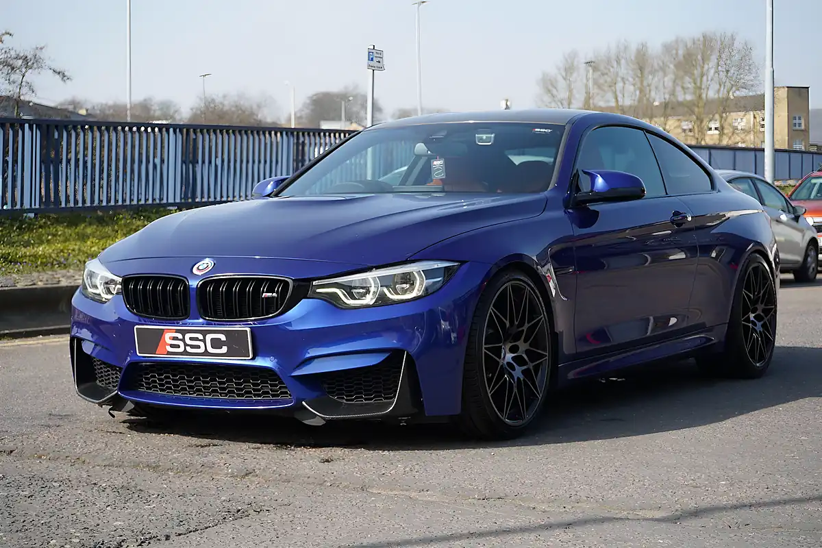 Used 2019 BMW M4 Competition San Marino Blue - Interior and Exterior details 6
