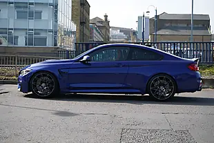 Used 2019 BMW M4 Competition San Marino Blue - Interior and Exterior details 8