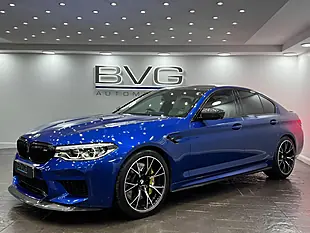 Used 2019 BMW M5 Competition San Marino Blue - Interior and Exterior details 5