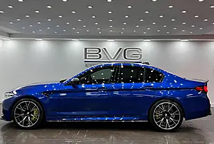 Used 2019 BMW M5 Competition San Marino Blue - Interior and Exterior details 7