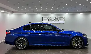 Used 2019 BMW M5 Competition San Marino Blue - Interior and Exterior details 8