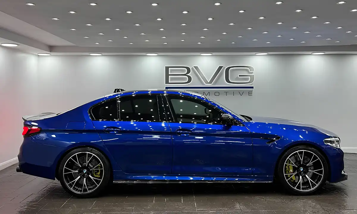 Used 2019 BMW M5 Competition San Marino Blue - Interior and Exterior details 8
