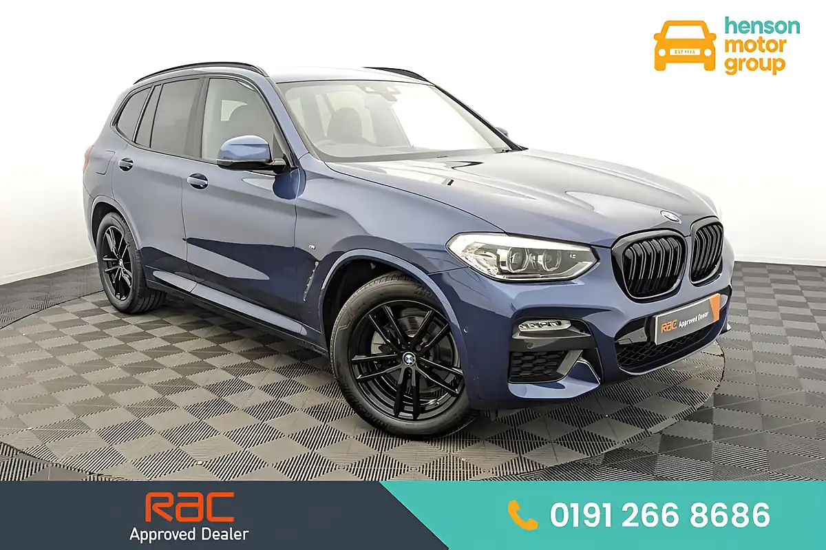 Used 2019 BMW X3 M Sport Blue - Front View