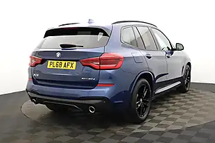 Used 2019 BMW X3 M Sport Blue - Interior and Exterior details 3