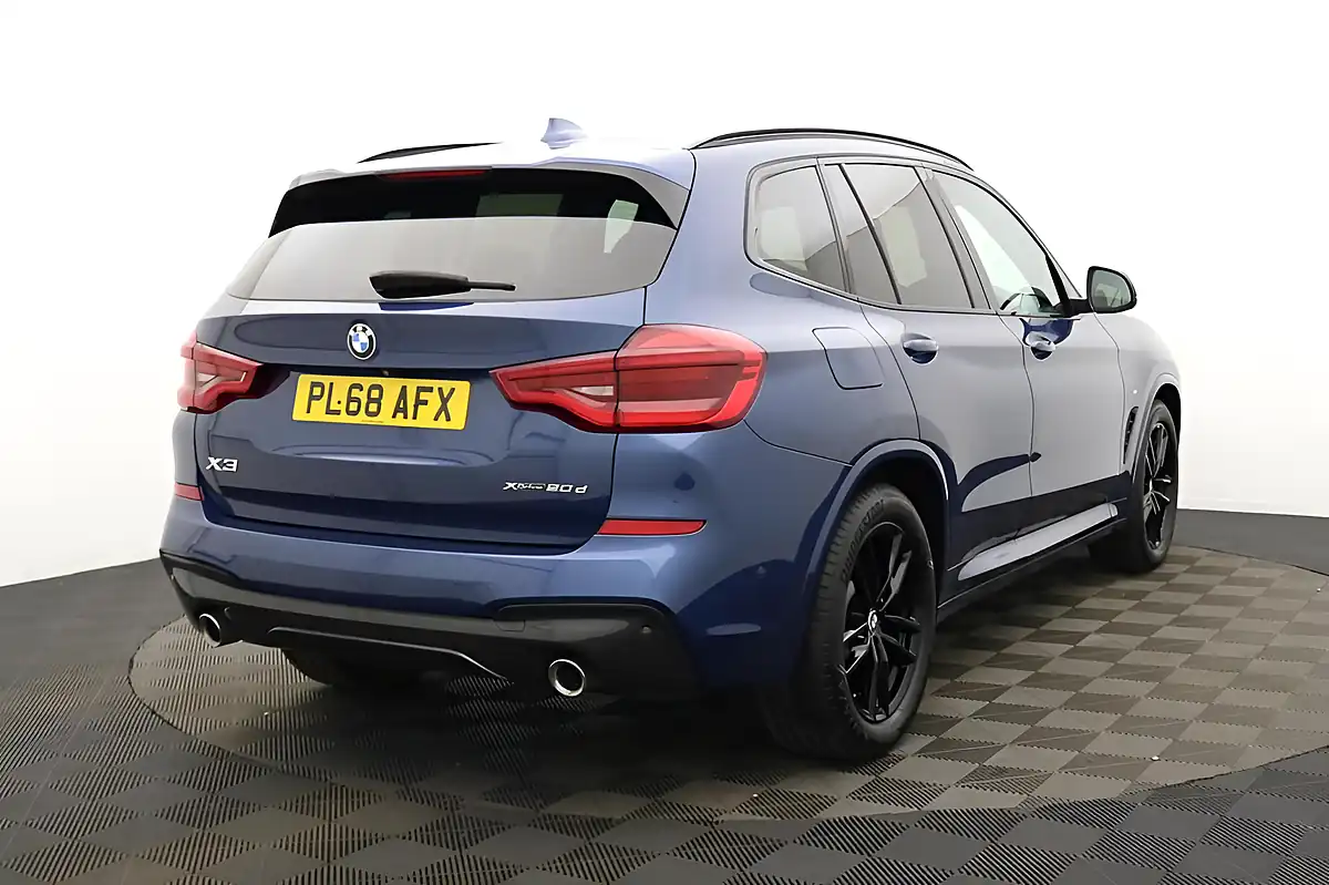 Used 2019 BMW X3 M Sport Blue - Interior and Exterior details 3